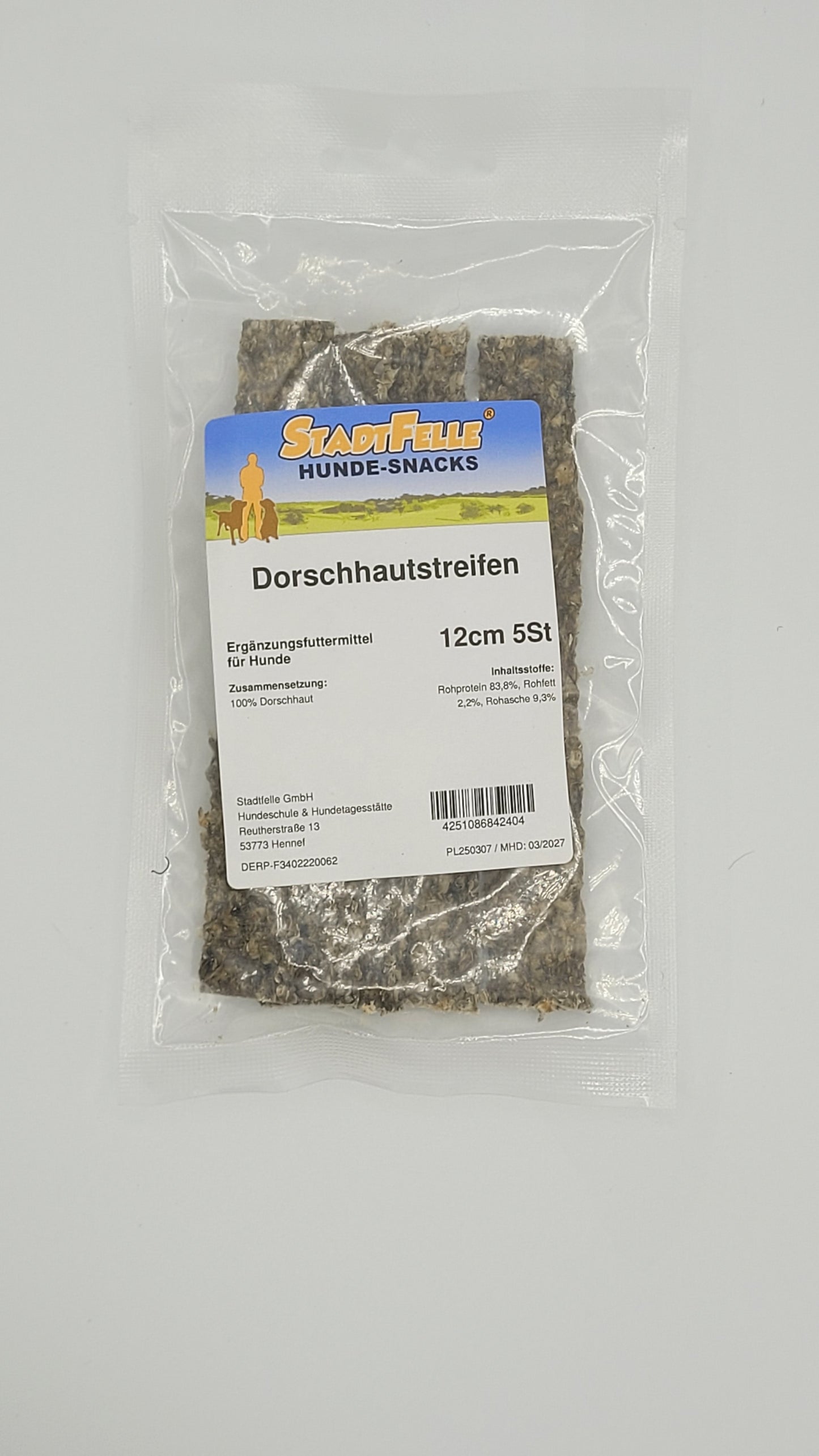 Dorschhaut Streifen | 5 Stück a 12cm