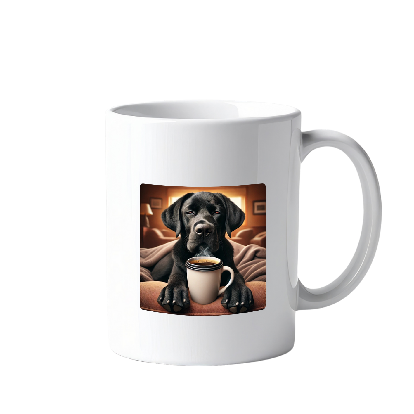 Tasse - Tired Labrador schwarz